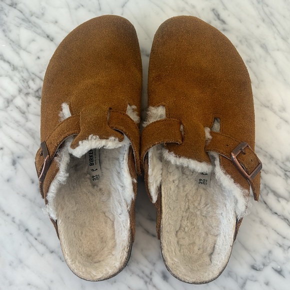 Birkenstock Shearling Bostons - Picture 1 of 7